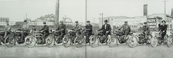  Motorcycles, ca. 1915